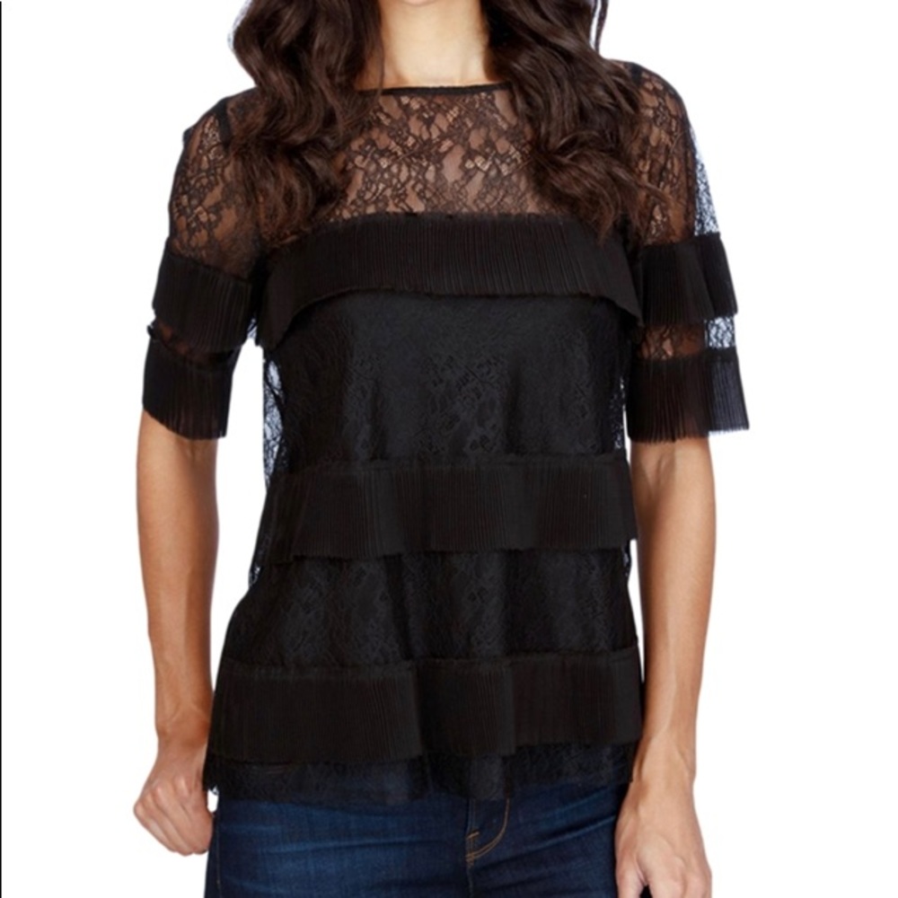 Lucky Brand XS Black Lace Top & Camisole BNWT